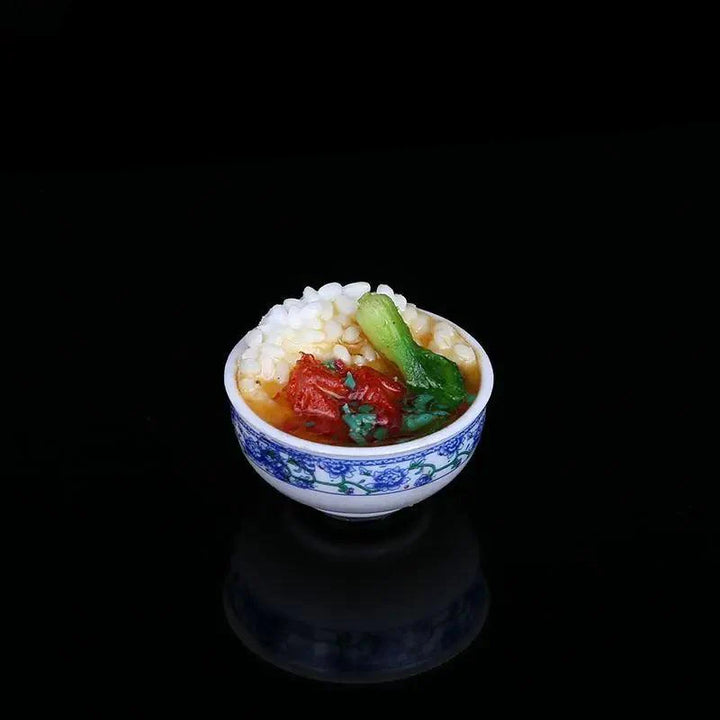 Lisslune | Enchanting Mini Chinese Cuisine Bowl Playset - Cute Decorative Items for Children and Home