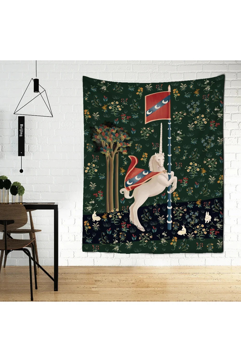 Lisslune | enchanted unicorn rug