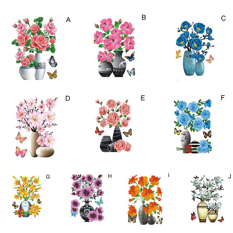 Lisslune | Blossom Booster 3D Decorative Flower Stickers
