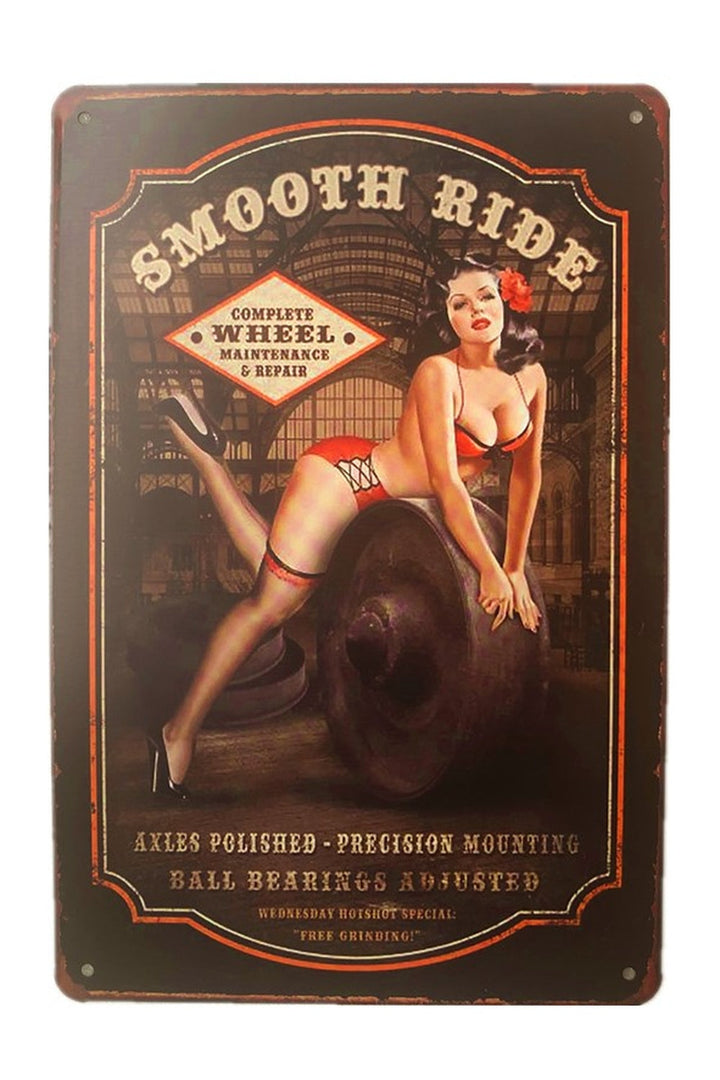 Lisslune | Service Girl Vintage Poster