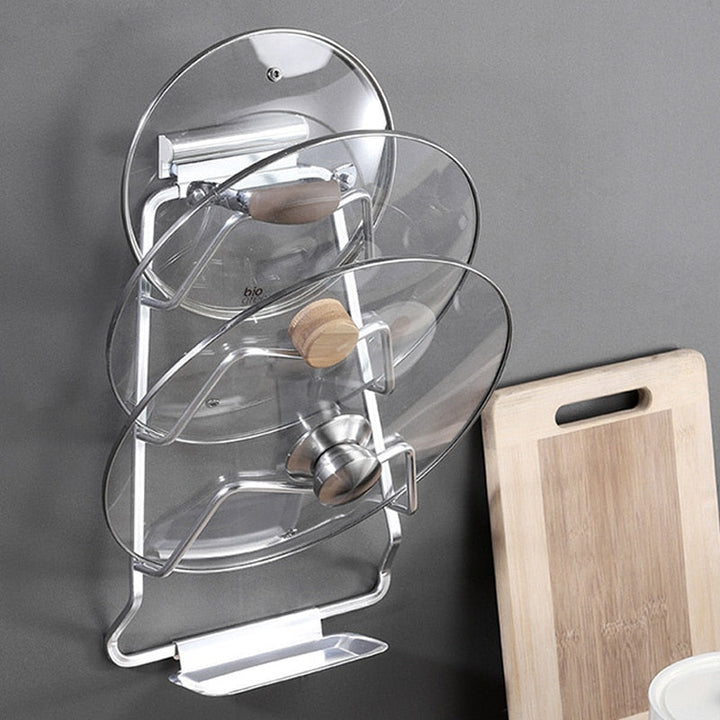 Lisslune | Wall-Mounted Extreme Pot Lid Holder Rack