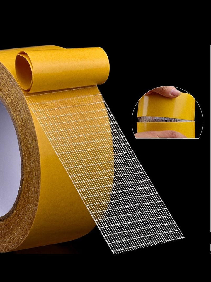 Lisslune | High-strength double-sided grid fiber adhesive tape for versatile bonding