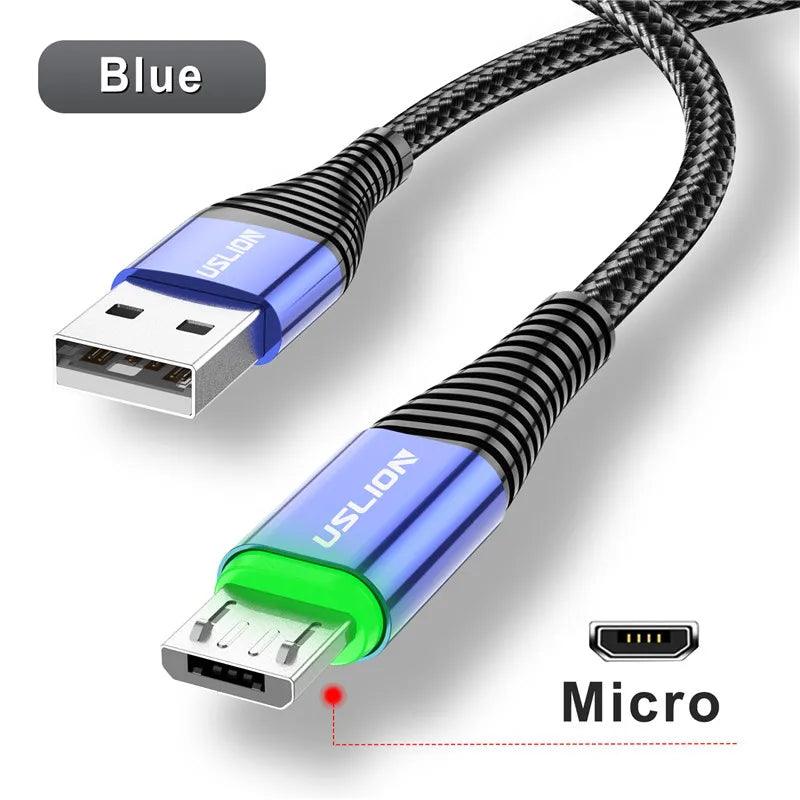 Lisslune | Lightning Speed 5A LED Micro USB Charging Cable - Stylish Data Synchronization with Illuminated Features