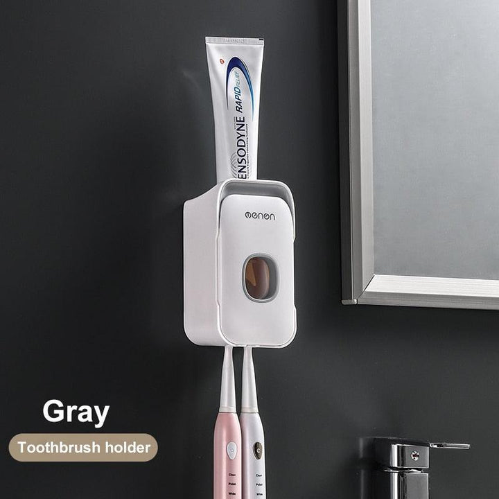 Lisslune | All-in-One Bathroom Organization Set: Toothbrush Holder, Toothpaste Dispenser and more
