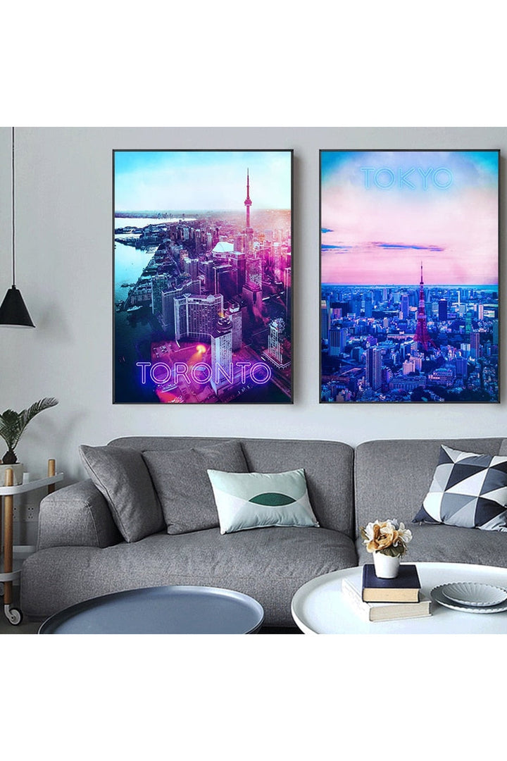 Lisslune | Neon Lights Poster