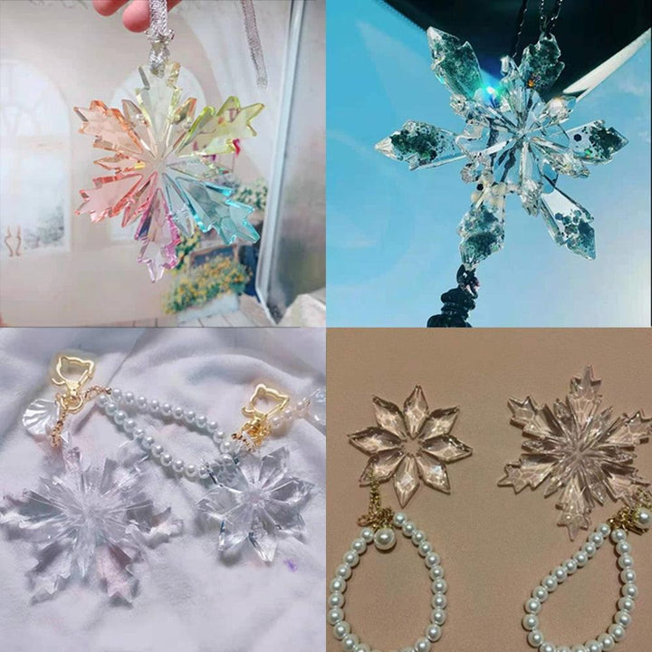Lisslune | Charming Snowflake DIY Craft Set for Unique Christmas Jewelry and Ornaments