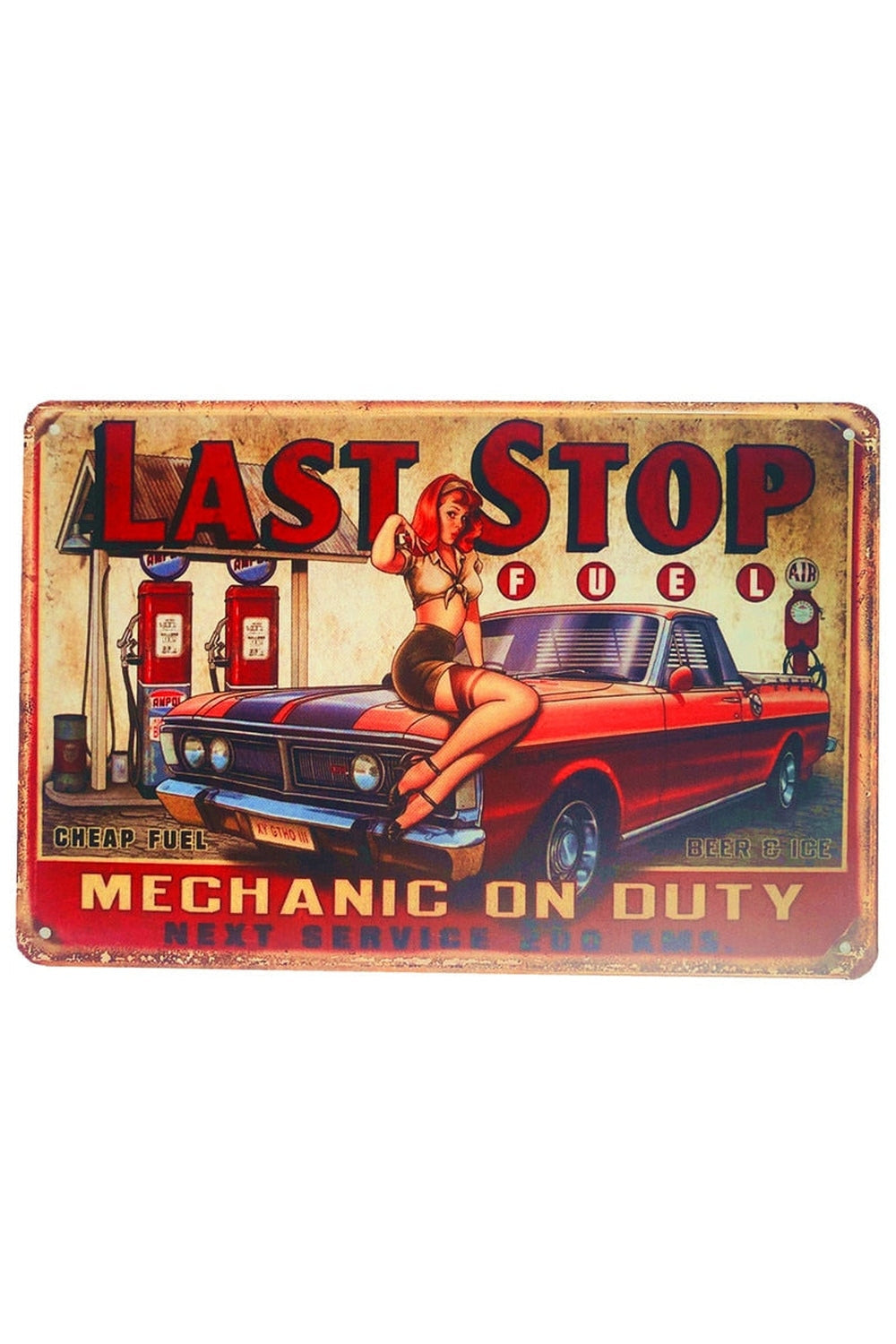 Lisslune | Service Girl Vintage Poster