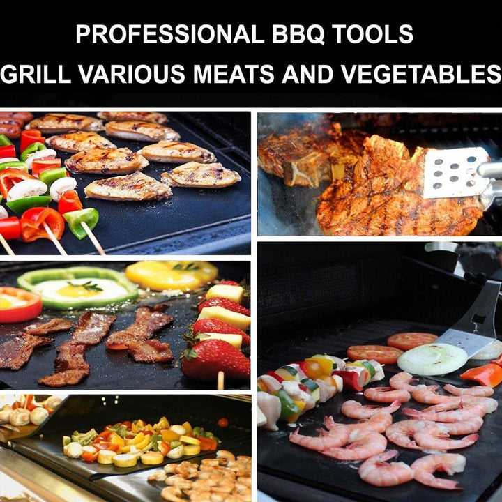 Lisslune | Ultimate Non-Stick Reusable BBQ Grill Mat for Healthier Outdoor Cooking