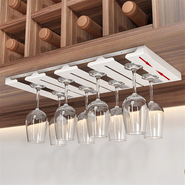 Lisslune | Under Cabinet Glass Organizer Rack