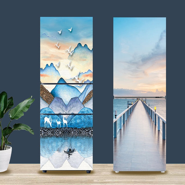 Lisslune | Stylish Waterproof Self-Adhesive Refrigerator Sticker