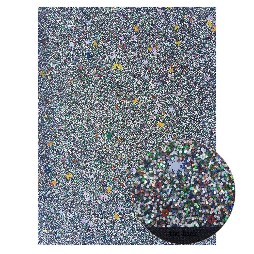 Lisslune | Sparkling Black Synthetic Leather Craft Set - Essential DIY Supplies