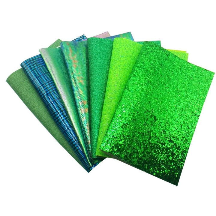 Lisslune | Lively Green Synthetic Leather Craft Sheets: Your Ultimate Creative Toolkit for Creative Projects