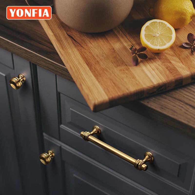 Lisslune | Elegant Rose Gold Furniture Handles - High-Quality PVD Finish