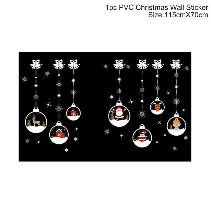 Lisslune | Festive Holiday Party Sticker Set: Christmas & New Year Wall and Window Decoration
