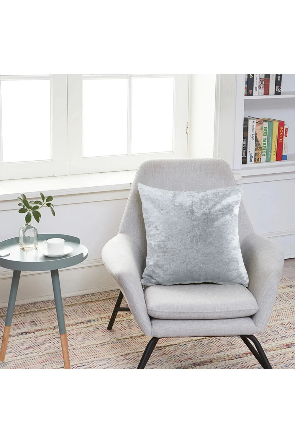 Lisslune | gray velvet cushion cover