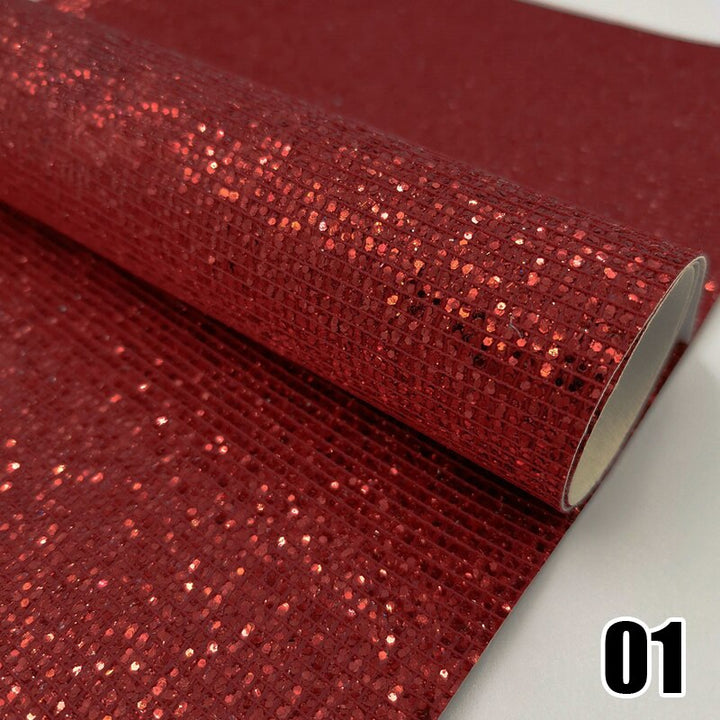 Lisslune | Glossy Luxury Faux Leather Craft Sheet for Creative DIY Projects
