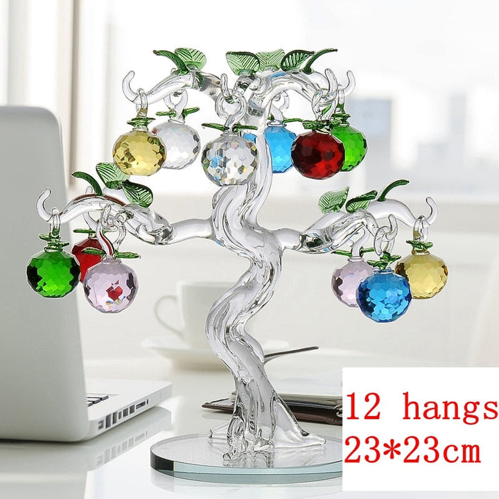 Lisslune | Elegant Crystal Apple Tree Home Decor
