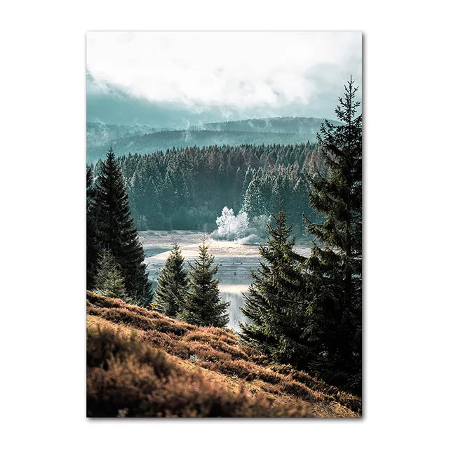 Lisslune | from a picturesque forest lake on canvas