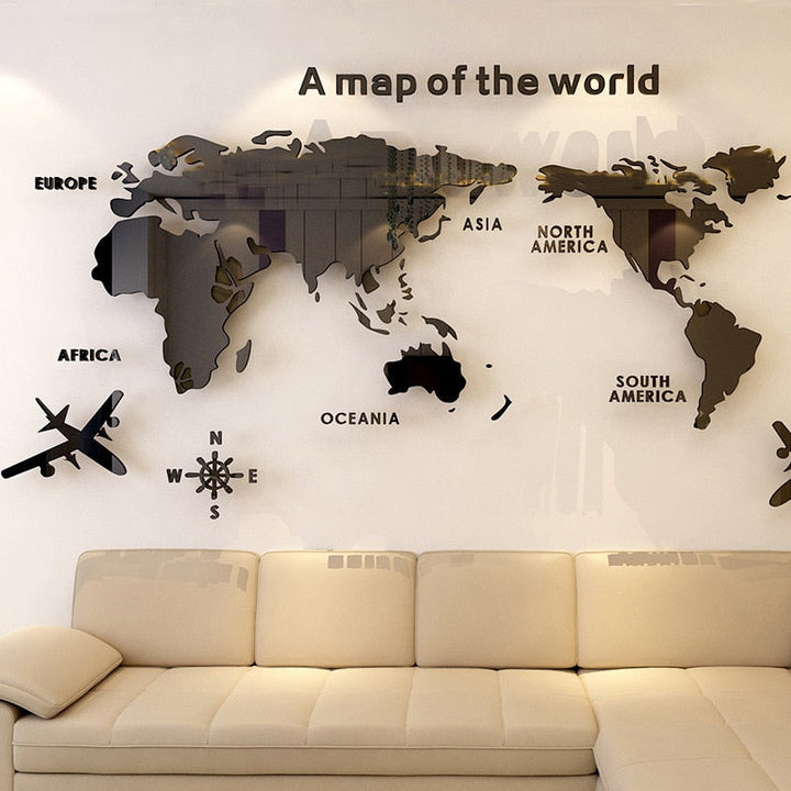 Lisslune | Globe Vision World Map Sticker