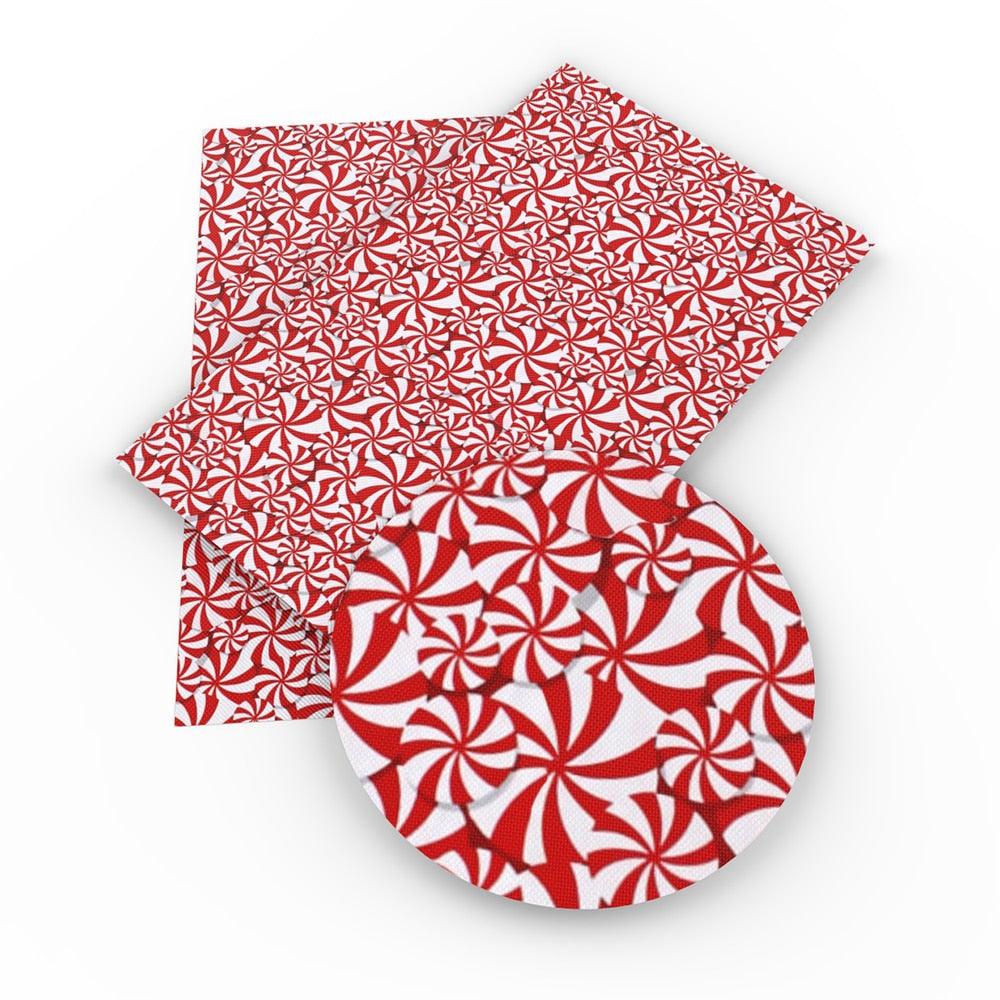 Lisslune | Crimson Holiday Synthetic Leather Craft Set - DIY Festive Fabric Set