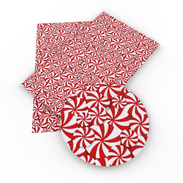 Lisslune | Crimson Holiday Synthetic Leather Craft Set - DIY Festive Fabric Set