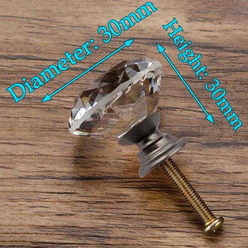 Lisslune | Glamorous Rainbow Crystal Glass Cabinet Knobs for Elegant Home Style