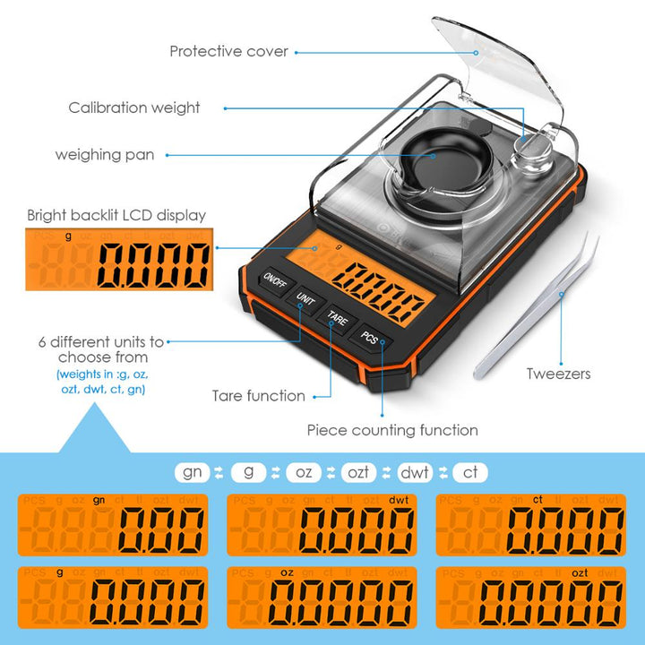 Lisslune | Mini Digital Electronic Pocket Scale