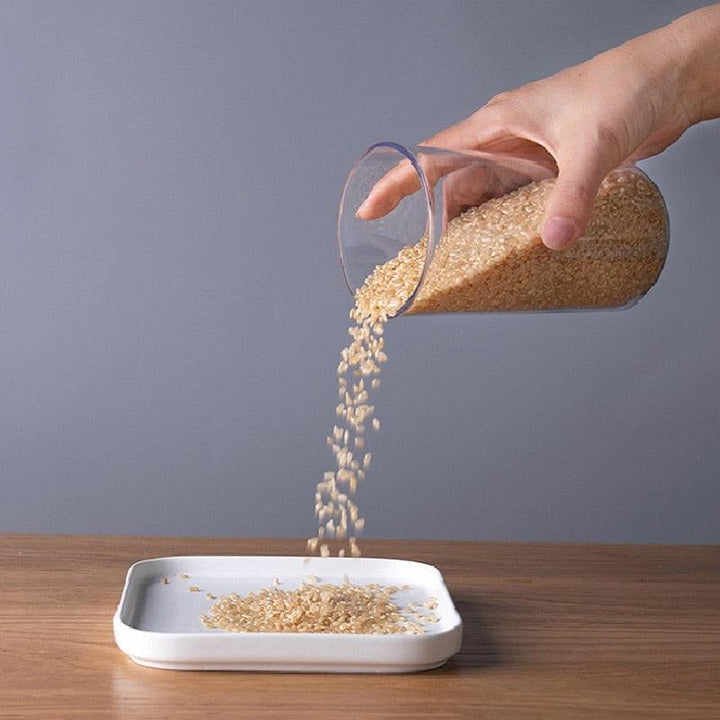 Lisslune | Airtight Crystal Clear Storage Jar for Kitchen Organization