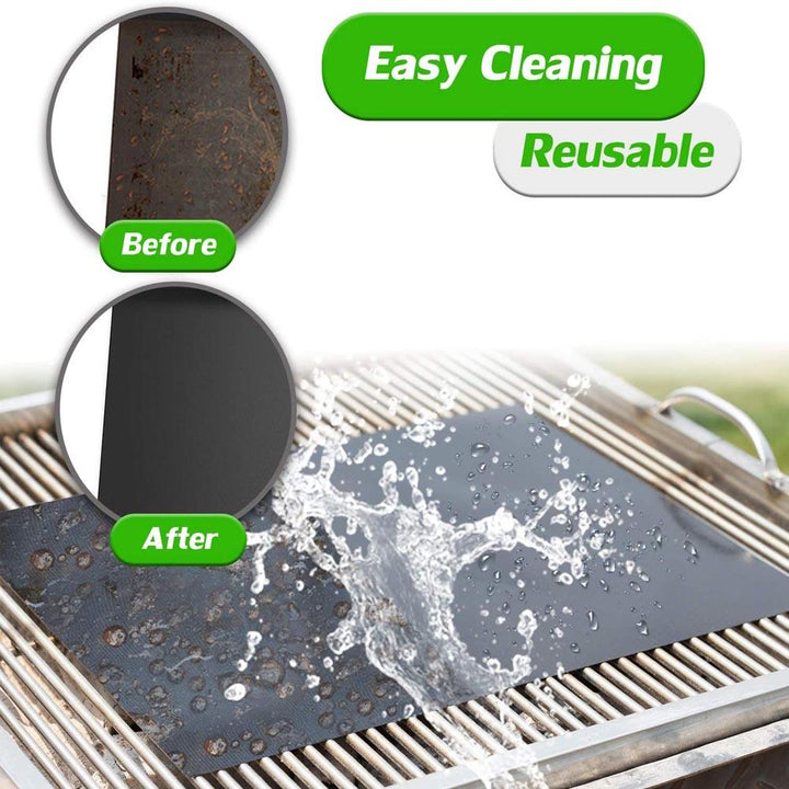 Lisslune | Ultimate Non-Stick Reusable BBQ Grill Mat for Healthier Outdoor Cooking