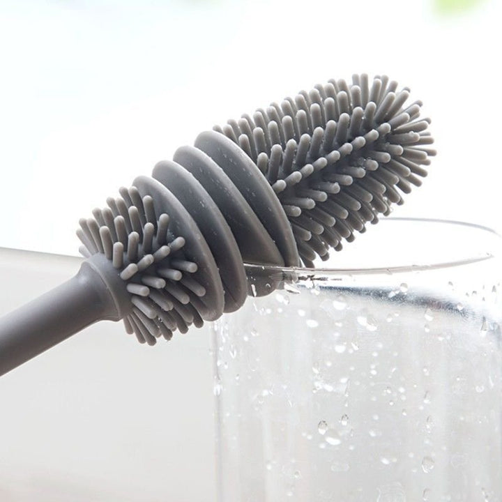 Lisslune | Small silicone dish brush with long handle