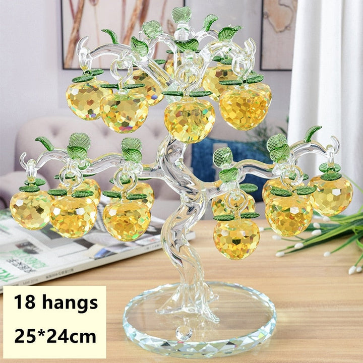 Lisslune | Elegant Crystal Apple Tree Home Decor