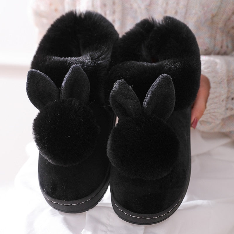 Lisslune | Cozy women's slippers with bunny ears