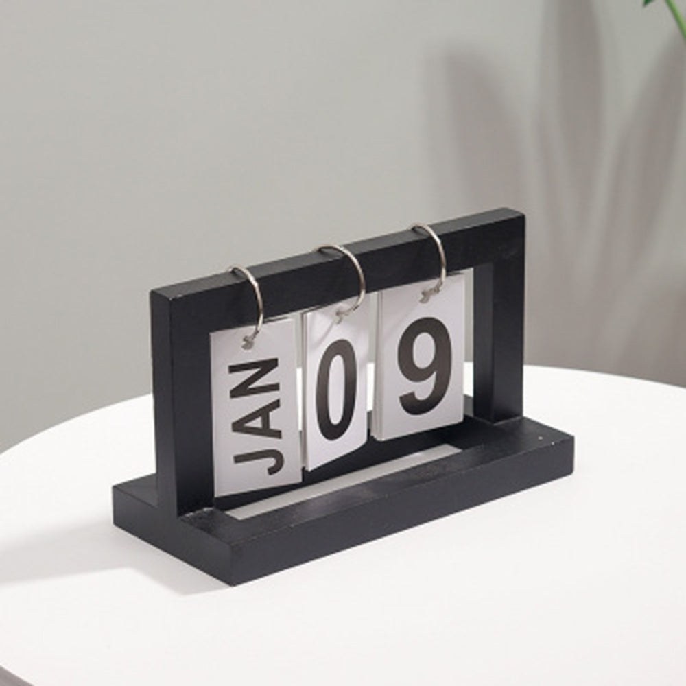 Lisslune | Wooden Flip Desktop Daily Calendar
