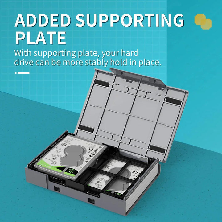 Lisslune | Drive Guardian 5-Pack Hard Drive Protection and Organization Set with Custom Labels