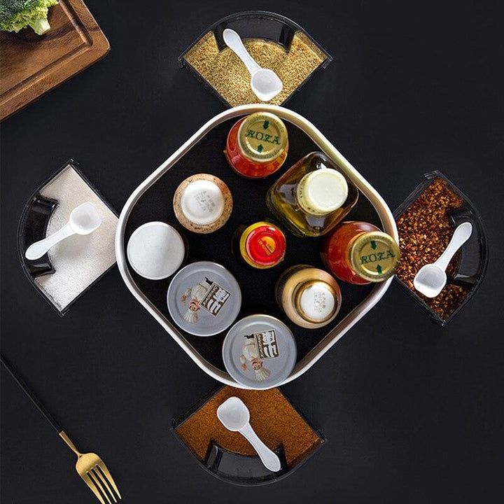 Lisslune | Versatile 360° Rotatable Storage Organizer for Makeup and Kitchen with Generous Capacity