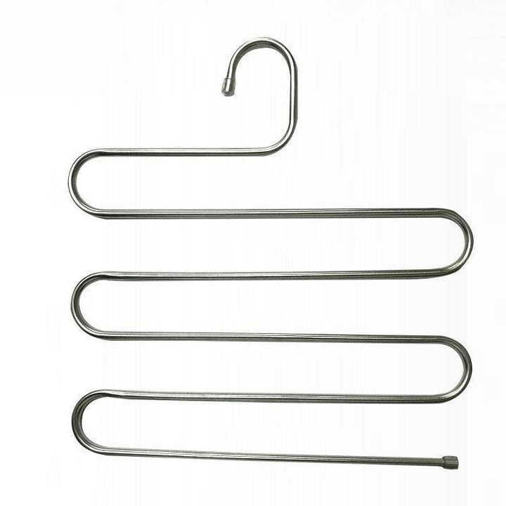 Lisslune | 5-Layer Stainless Steel Pants Hanger for Improved Closet Organization