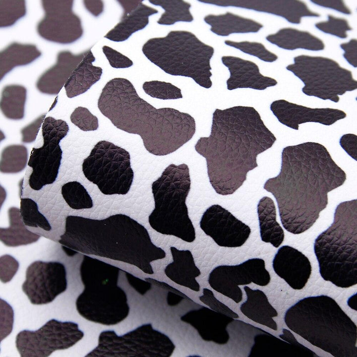 Lisslune | Chic Polka Dot Synthetic Leather Crafting Fabric