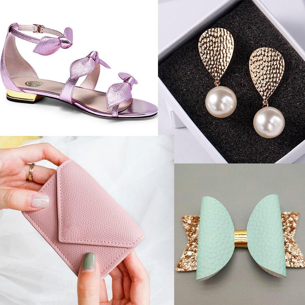Lisslune | Elegant Lychee Hollow synthetic leather for creative masterpieces