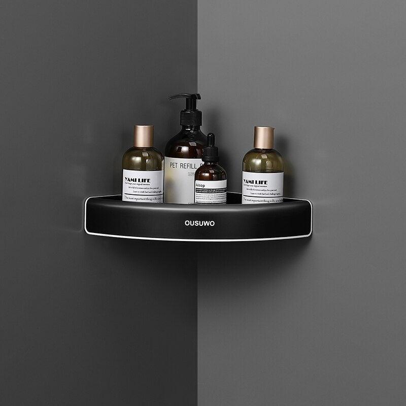 Lisslune | Corner Space-Saving Bathroom Organizer: Stylish and Safe Caddy Solution