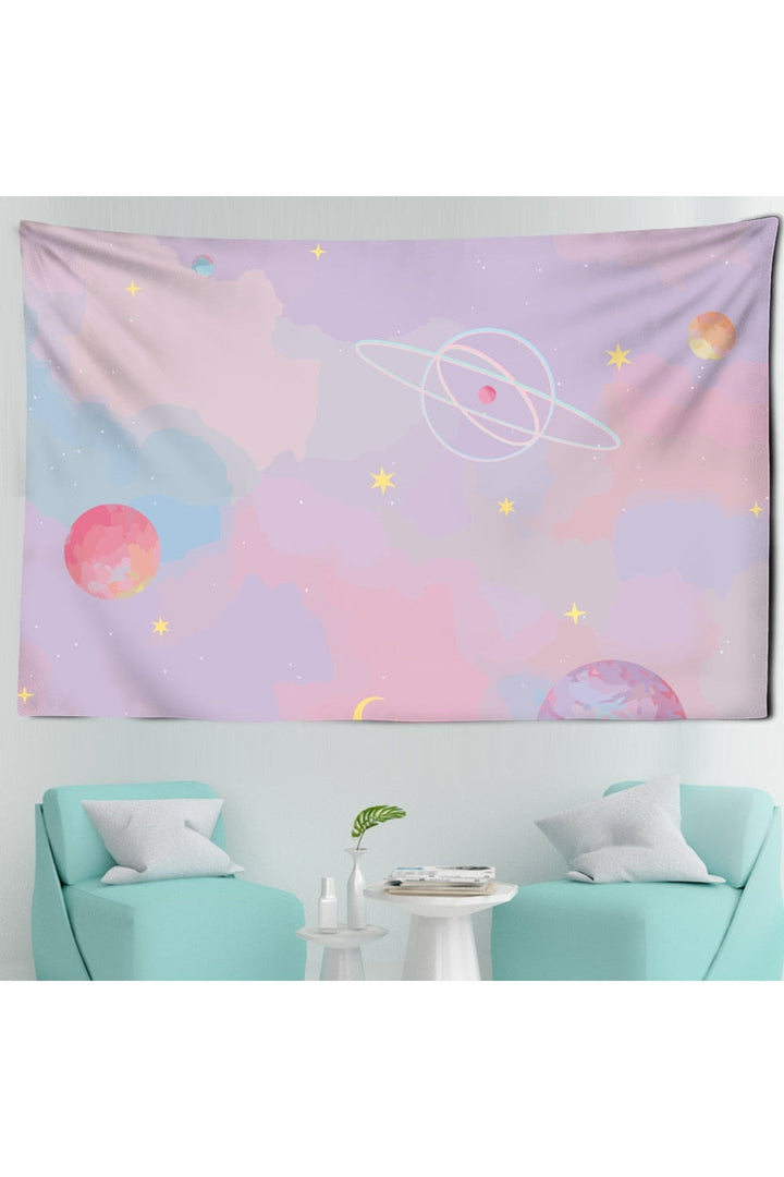 Lisslune | Pink Wall Tapestry