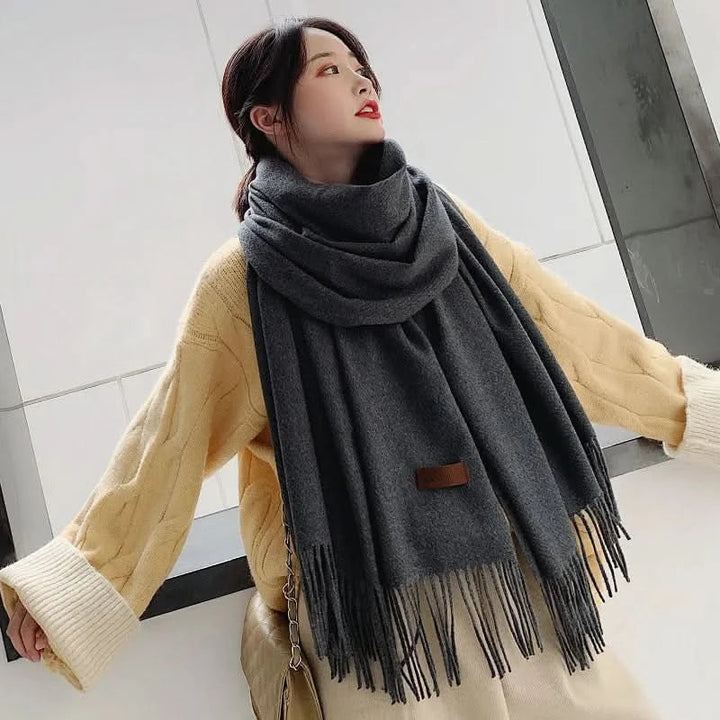 Lisslune | Women’s Cotton Winter Scarf – Soft, Warm, Elegant Style