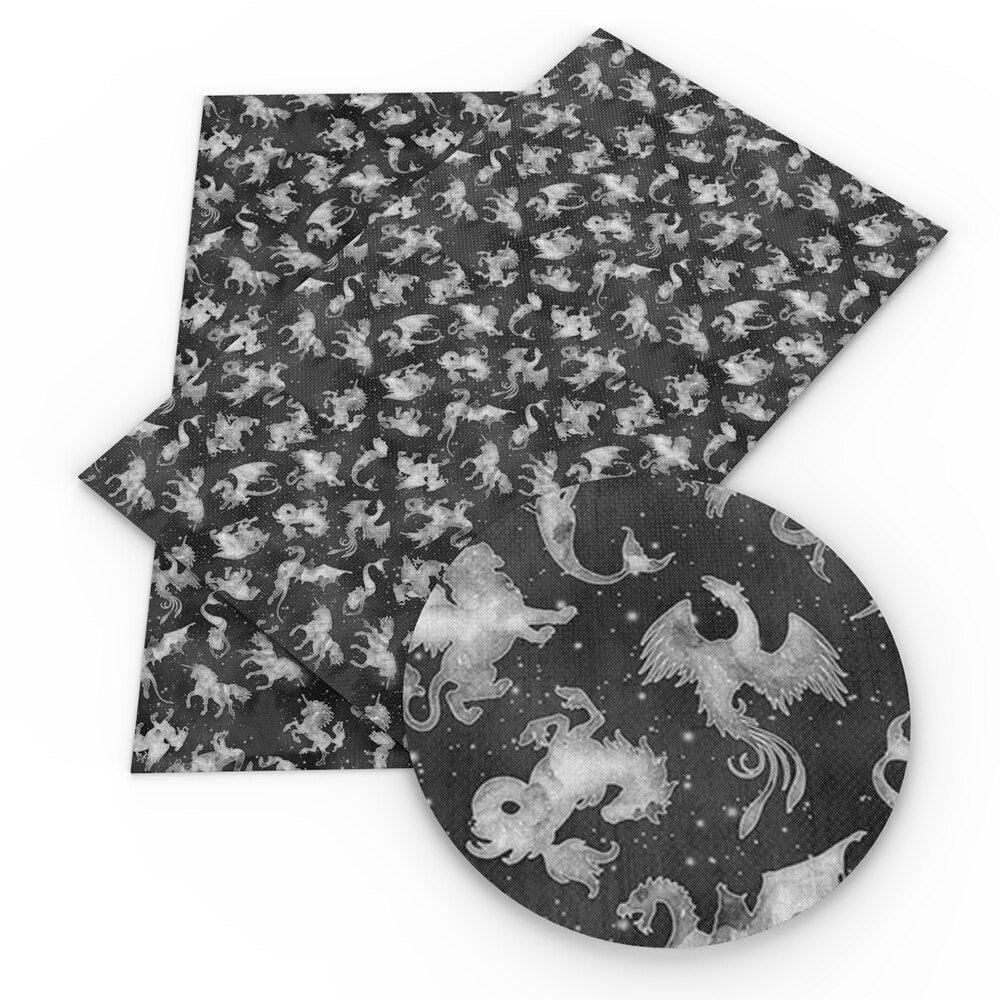 Lisslune | Elegant Monochrome Synthetic Leather Craft Sheet for Creative DIY Endeavors