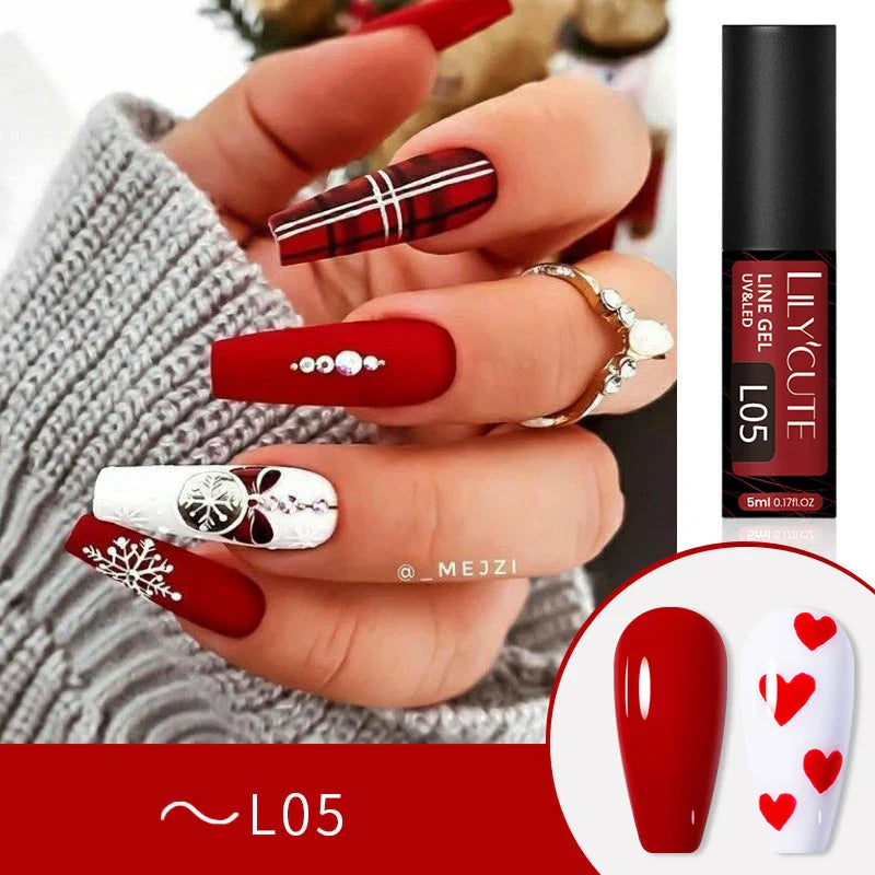 Rynx |5ML Aurora Cat Magnetic Liner Gel Nail Polish Sparkling Paint Gel Nail Polish Semi Permanent UV Gel Lines French Nail Art