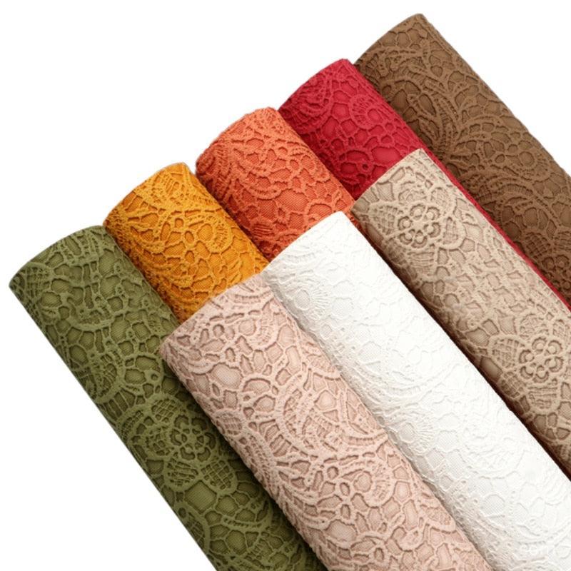Lisslune | Luxurious textured synthetic leather craft board - Premium vinyl for DIY creations