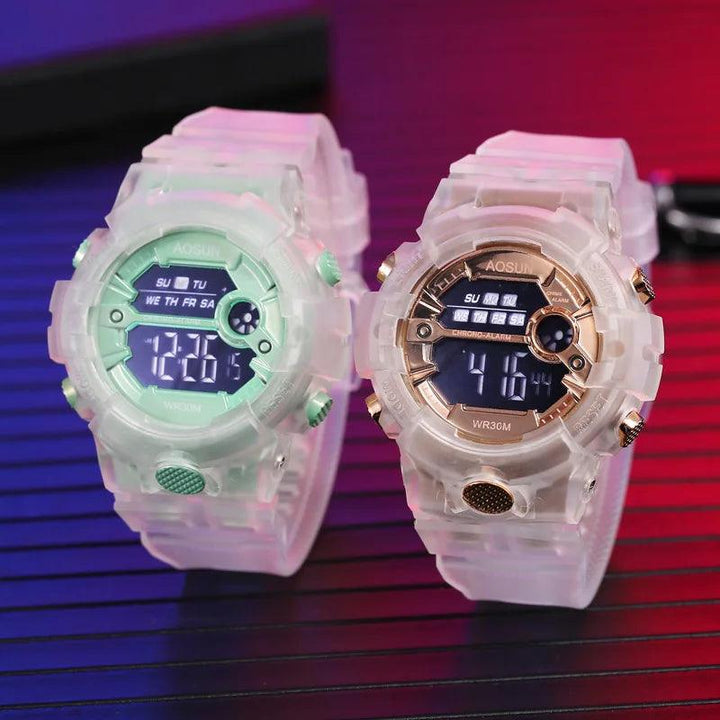 Lisslune | Vibrant Waterproof Jelly Strap Digital Watch for Kids - UTHAI CE35