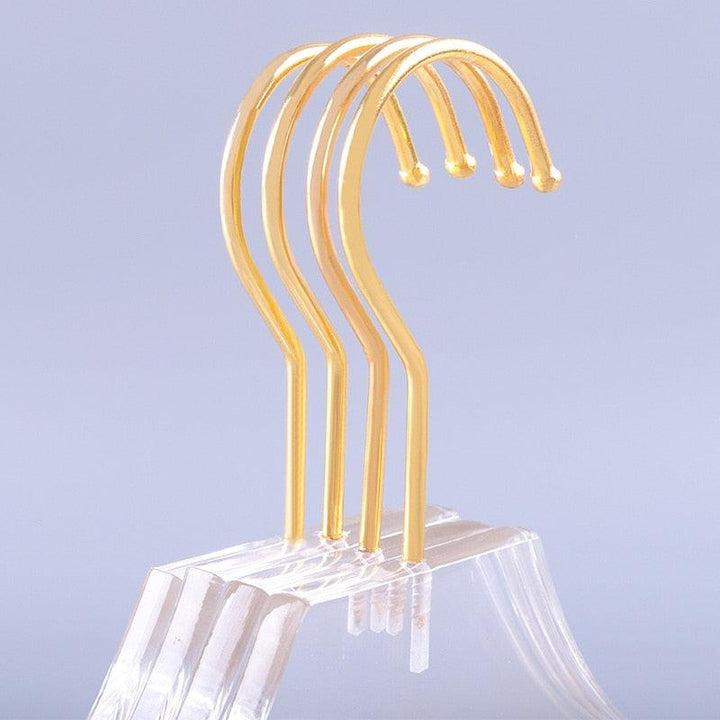 Lisslune | Chic, gold-accented clear acrylic earrings for kids - Set of 5