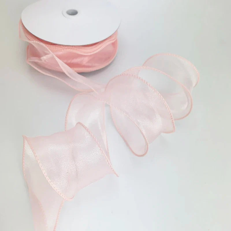 Rynx | 60mm Wave Silk Gauze Ribbon for Hair Ornaments Gift Wrapping Decorative Laces