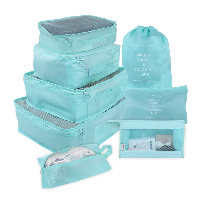 Lisslune | Travel Smart: versatile 8/6/1-piece organizer set for effortless packing