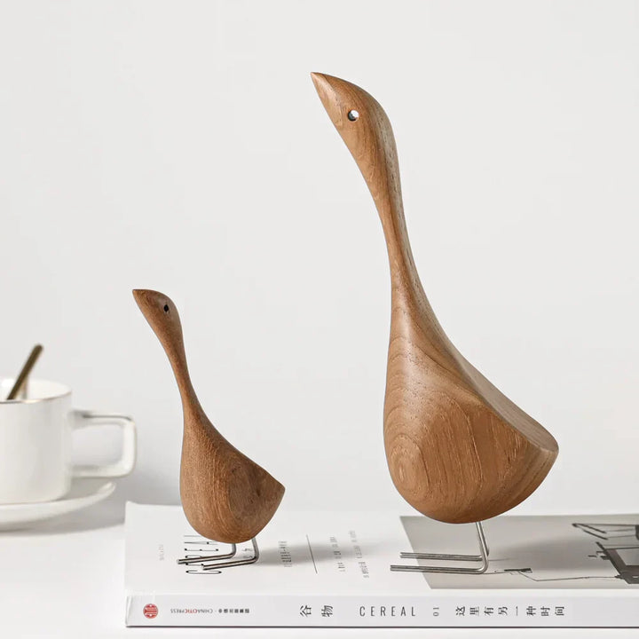 Lisslune | Nordic Wood Goose Figures