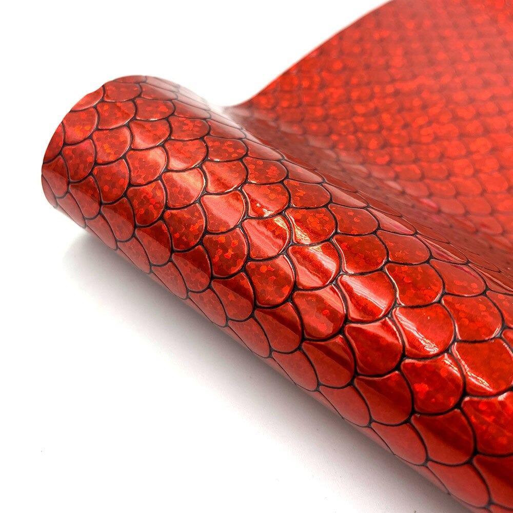 Lisslune | Holographic Mermaid Synthetic Leather - Ultimate DIY Essential for Creators